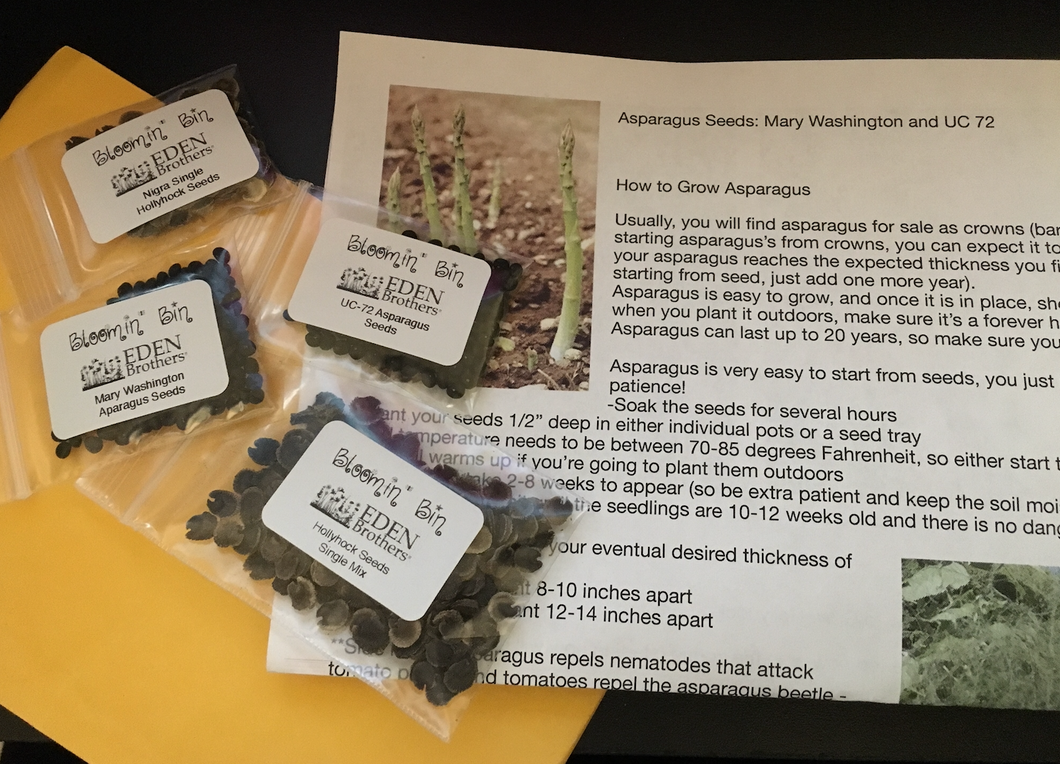 9 month Just the Seeds of the Month Gift subscription